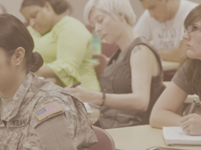 Women veterans at a conference